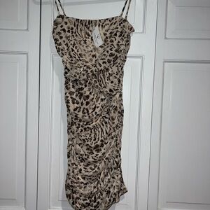 Mini cheetah print dress (Never Worn)